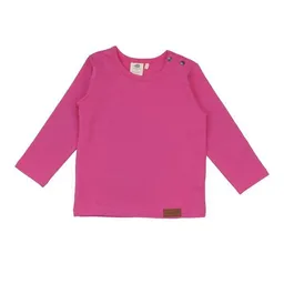 Walkiddy Kinder Langarmshirt GOTS zertifiziert Bio-Baumwolle Rosa uni 95/5 Elasthan weich bequem – Walkiddy – Produktbild 1 von 1