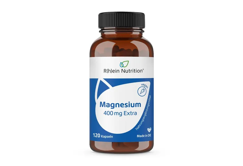 R(h)ein Nutrition R(h)ein Nutrition Magnesium 400 mg Extra Kapseln, 120 St., 49.2 g – Produktbild 1 von 5