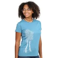 Life Tree Life-Tree Fairwear Bambus Shirt Women Petrol Blue Birke – Produktbild 1 von 1
