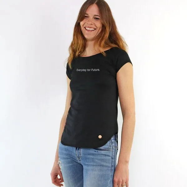 Gary Mash GARY MASH Shirt Everyday for Future aus Biobaumwolle, Schwarz, – Produktbild 3 von 4
