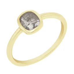 Eppi Eppi Ring mit einem Salt and Pepper Diamanten in Emerald-Form Christy – Produktbild 1 von 1