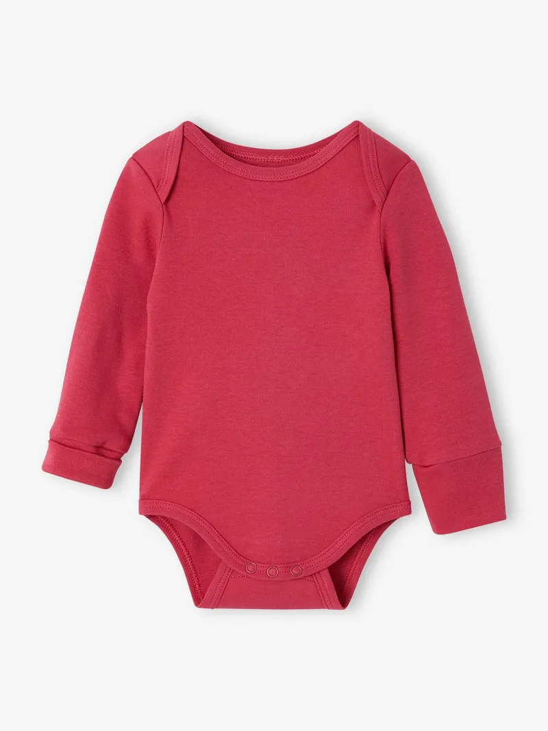 Vertbaudet Vertbaudet Langarmbodys 5er-Pack Baby Mädchen, Wollweiß, – Produktbild 4 von 4