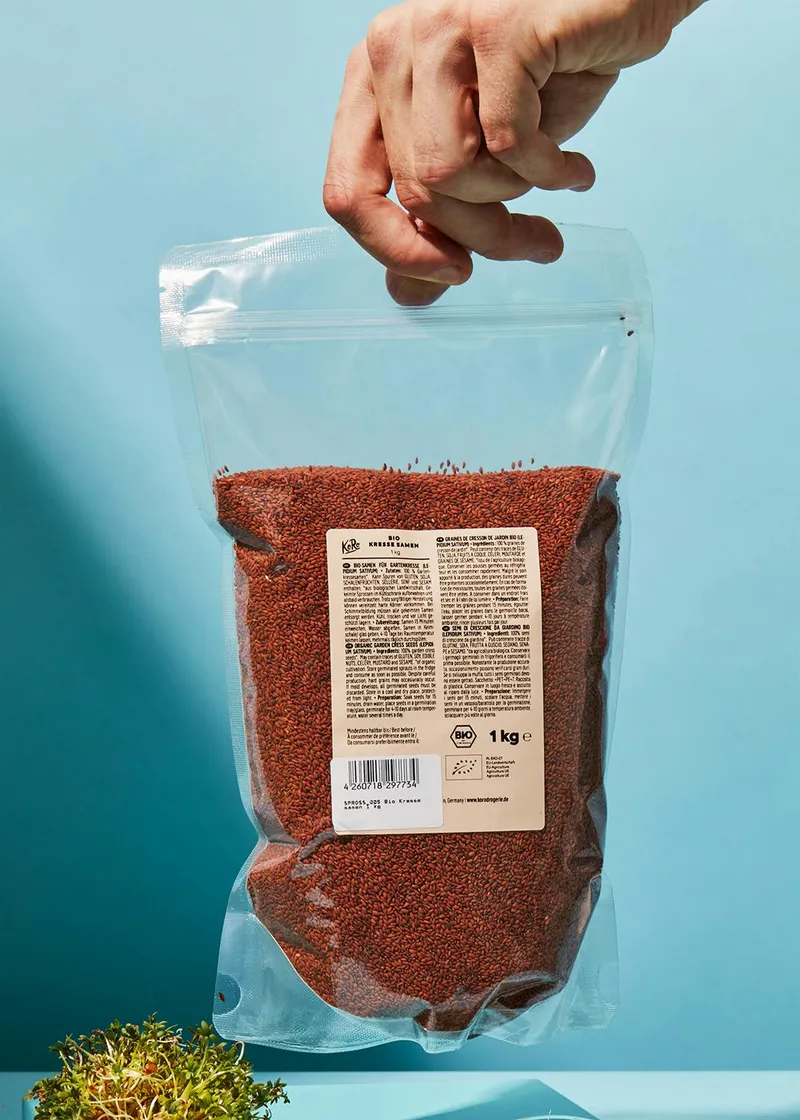 KoRo Bio Kressesamen 1 kg – Produktbild 5 von 5