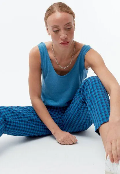 Givn Berlin Givn Berlin Tank-Top GBMAISIE aus Baumwoll-Leinen Mix, Gentle blue (linen), – Produktbild 3 von 4