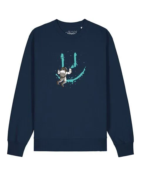 watapparel watapparel Sweatshirt Unisex Graffiti Astronaut, French navy, – Produktbild 1 von 2