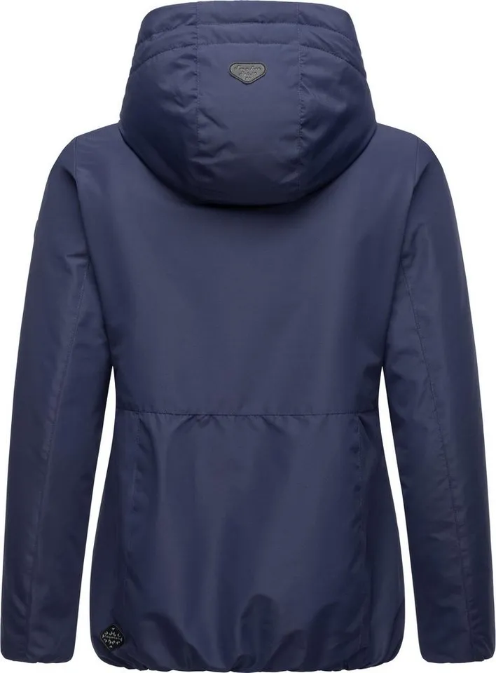 ragwear ragwear Winterjacke Sunniva wasserdichte Winter Damen Jacke mit Teddyfell-Innenfutter, Blau, – Produktbild 4 von 5