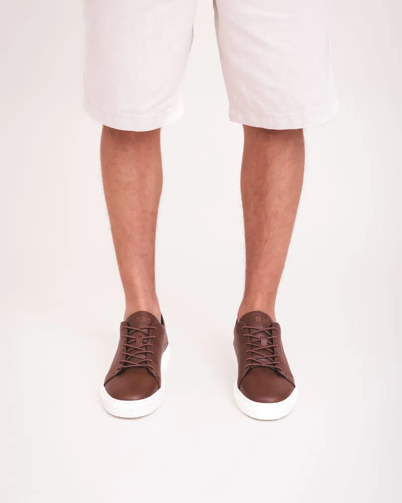 NAE NAE Herren vegan Sneaker Sandro Braun, Braun, – Produktbild 1 von 2