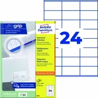 Avery Zweckform 2.400 Zweckform Etiketten '3475' 70 x 36 mm, A4 – Produktbild 3 von 3