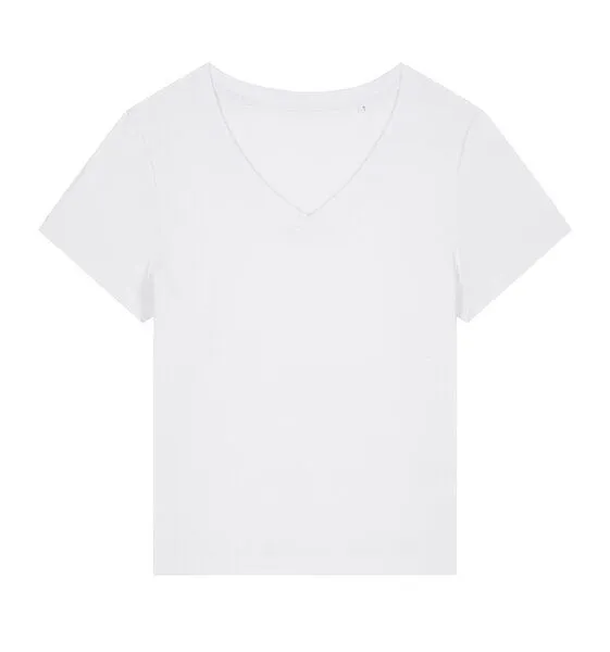 Greenspired Greenspired Nachhaltiges Damen V-Neck Shirt 155g/m² XS-XXL, Weiss, – Produktbild 1 von 1