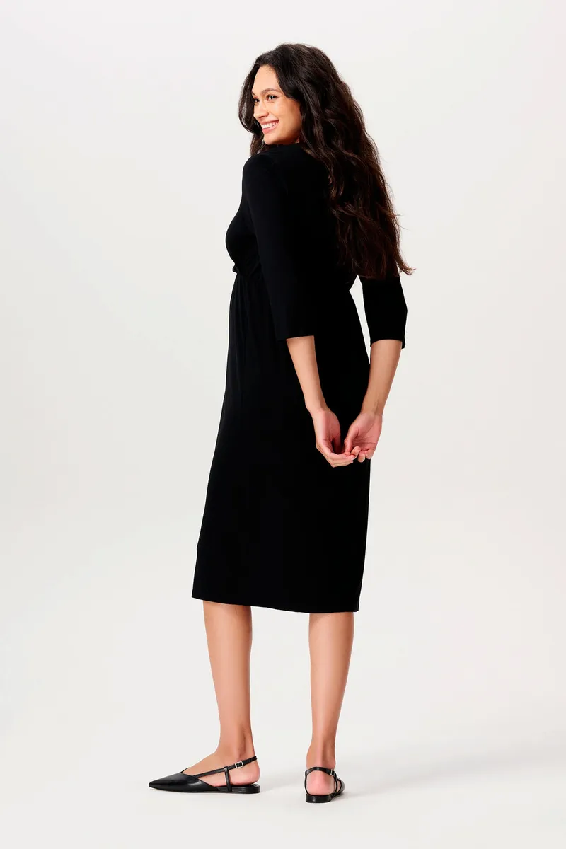 Noppies Maternity Still-Kleid Lund, Schwarz, – Produktbild 3 von 3