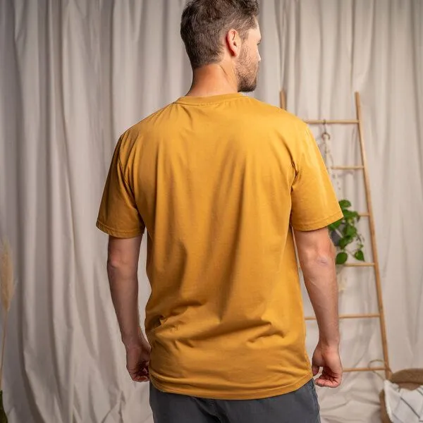 Vresh Clothing Vresh Clothing Vrederiko - T-Shirt aus Biobaumwolle, Goldbraun, – Produktbild 2 von 4