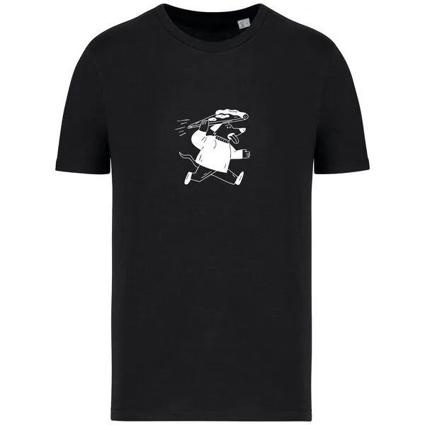 Greenspired Greenspired Basic Bio T-Shirt Pizzadog Nr. 4 ( 155g/m² XXS - 5 XL, Schwarz, – Produktbild 1 von 1