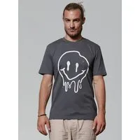 watapparel watapparel T-Shirt Unisex Smiley, Anthracite, – Produktbild 1 von 1