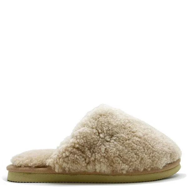 thies Pantoffel aus Schaffell "thies Fluffy Shearling", Beige, – Produktbild 1 von 4