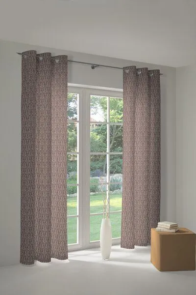 Nature by Adam Nature by Adam Vorhang aus 100% Bio-Baumwolle - Made in Germany - Little Parrot, Dunkelbraun, – Produktbild 7 von 7