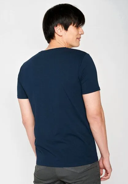 GreenBomb GREENBOMB Bike Night Guide - Sportliches T-Shirt aus Bio-Baumwolle / hochwertiger Print / GOTS / Fair & Vegan, Blau (marineblau), – Produktbild 2 von 4