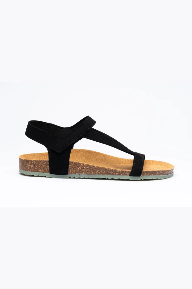 Zouri Zouri Damen vegan Sandalen Abyss, Schwarz, – Produktbild 1 von 3