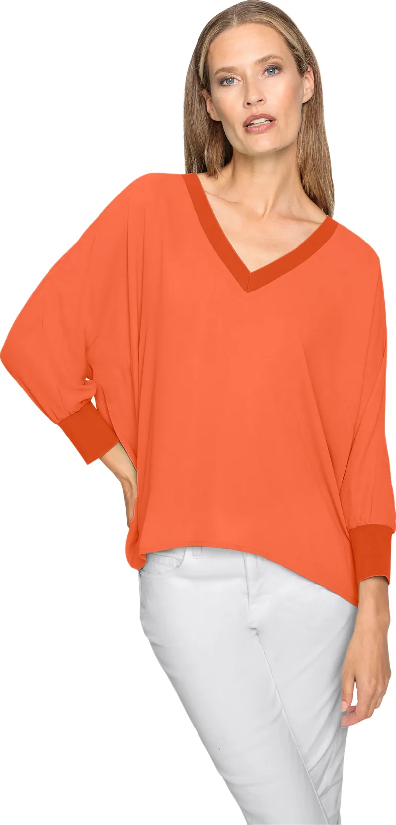 heine Schlupfbluse orange, Orange, – Produktbild 2 von 2