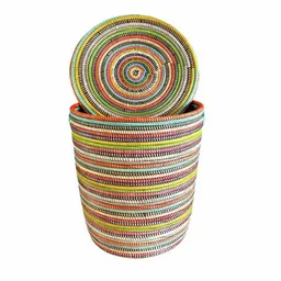 SWANE-Design SWANE-Design Afrikanischer Wäschekorb - Flachdeckel – Produktbild 1 von 1