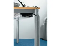 Base Kabelkanal vertikal RAL 9006 – Produktbild 1 von 1