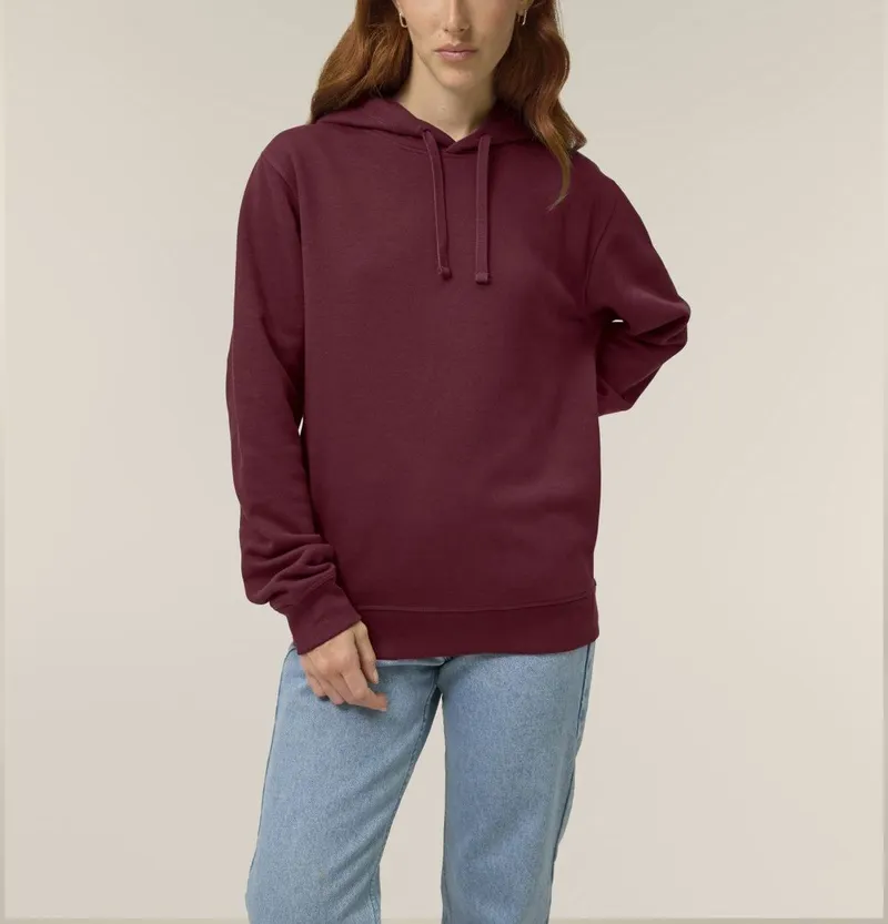 UNIPOLAR UNIPOLAR Herren vegan Hoodie Sound, Dunkelrot, – Produktbild 1 von 2
