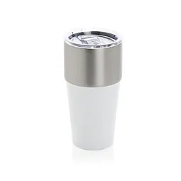 XD Collection Fluid Becher aus RCS-zertifiziert recyceltem Stahl, 500ml, weiß – Produktbild 1 von 1