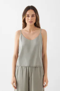 DAWN Dawn Damen vegan Top Spring Rock Olive – Produktbild 1 von 1