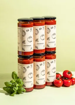 KoRo Tomatensoße mit Basilikum 6 x 530 g – Produktbild 1 von 1