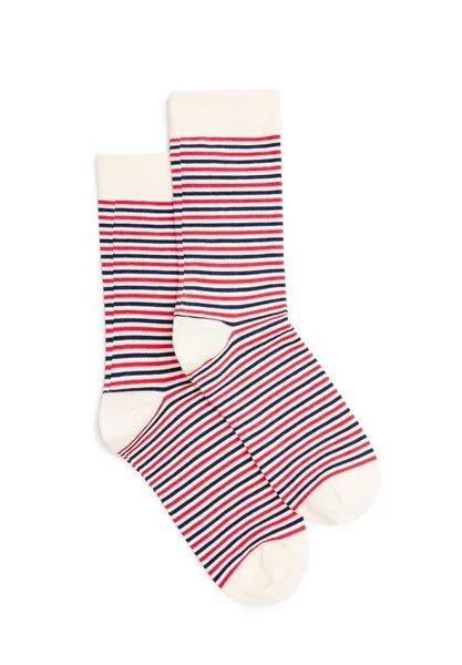 Natural Vibes Natural Vibes Bunte Socken Bio GOTS | Herren Damen Socken | Stripes, Morning, – Produktbild 2 von 3