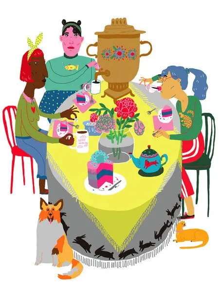 Photocircle Photocircle Poster / Leinwandbild - Tuesday Tea Party – Produktbild 1 von 4