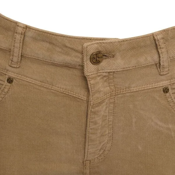 Flax and Loom Flax and Loom Cordhose High Waist Skinny aus Bio-Baumwolle Modell: Nina, Fawn (beige), – Produktbild 3 von 4