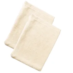 Living Crafts LIVING CRAFTS - Home Waschhandschuh, 2er-Pack - Beige (100% Bio-Baumwolle), Nachhaltige Mode, Bio Bekleidung – Produktbild 1 von 1