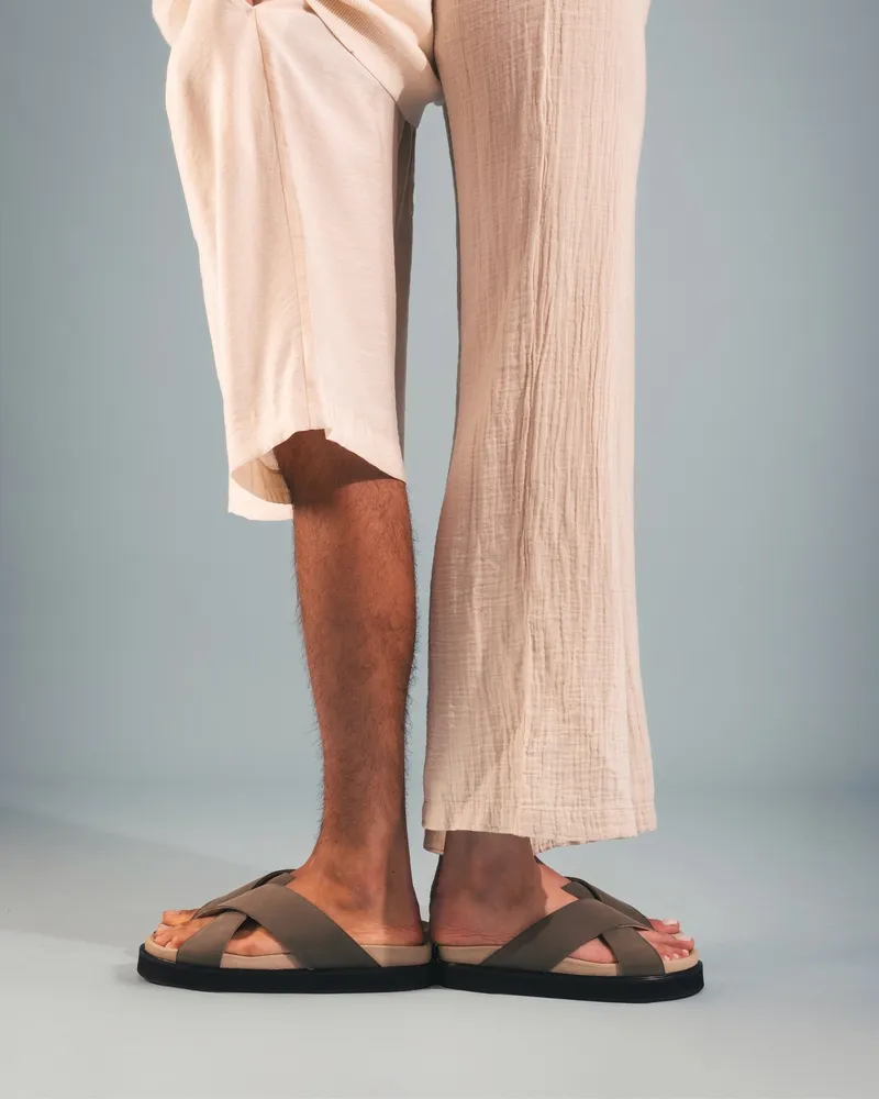 NAE NAE Damen vegan Sandalen Davu Grün, Beige, – Produktbild 2 von 2