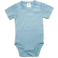 Leela Cotton Leela Cotton Baby Kinder Body Kurzarm Bio-Baumwolle Rippjersey 2006, Blau-donau, – Produktbild 1 von 1