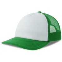 Atlantis Headwear Atlantis Headwear Atlantis Kinder Rapper Cap Kappe zweifarbig Cappy Basecap, Weiss/grün, – Produktbild 1 von 1