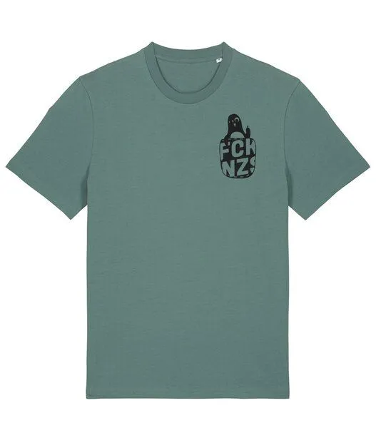 päfjes päfjes Pinguin Paul mag keine Nzs - Fair Wear Unisex T-Shirt, Grün, – Produktbild 2 von 4