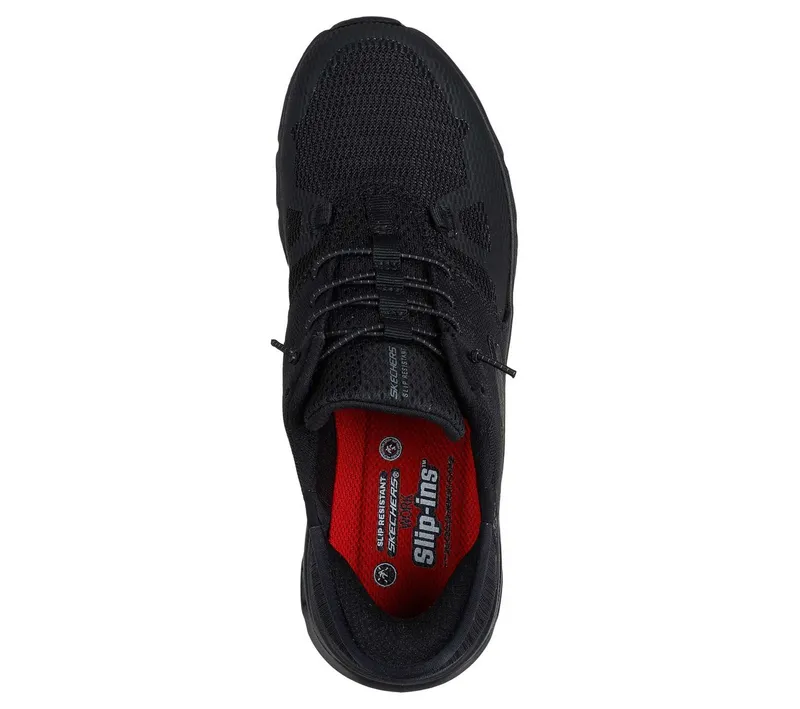 Skechers Skechers Arbeitsschuhe Damen leicht OB - Rutschfest - Wasserabweisender Arbeitsschuh Air-Cooled Memory Foam - Berufsschuhe nach EN ISO 20347:2022+A1:2024, Schwarz, – Produktbild 6 von 8