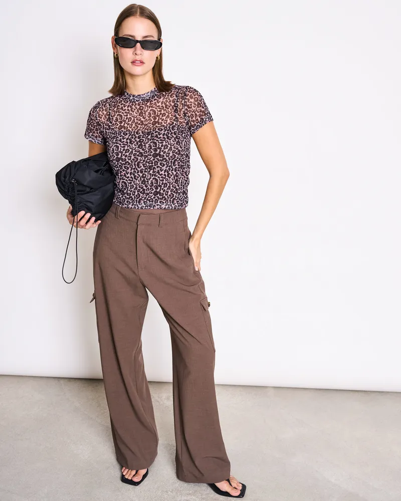 JAN N JUNE JAN 'N JUNE Damen vegan Cargohose Fano Lehm Braun – Produktbild 1 von 2