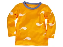 HANS NATUR Kinder Langarmshirt Bio-Baumwolle Wal orange Gr.86/92 – Produktbild 1 von 1