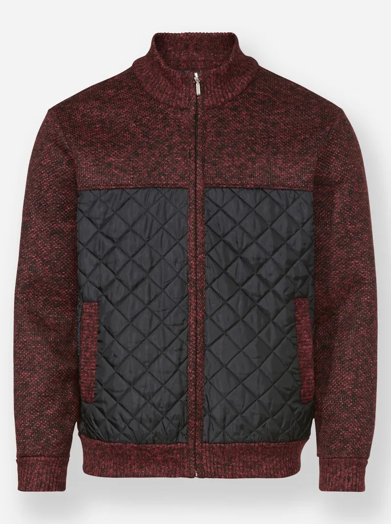 marco donati Strickjacke bordeaux-meliert, Bordeaux-meliert, – Produktbild 2 von 2