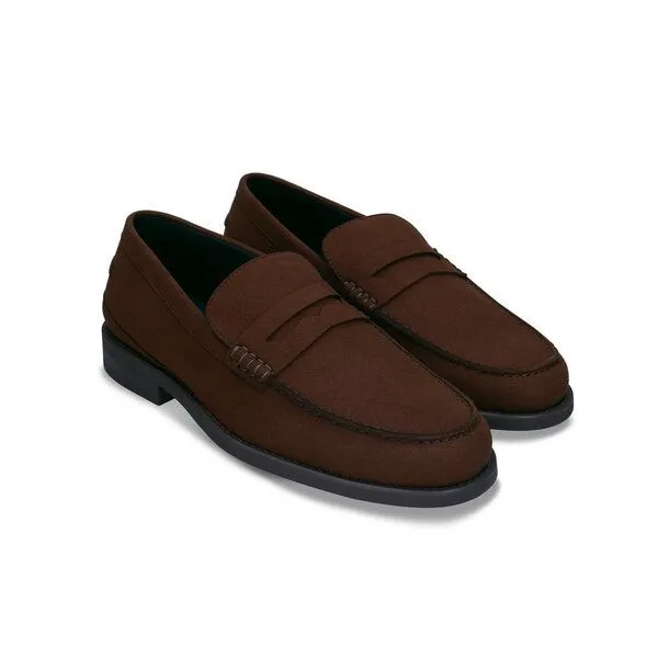 Nae Vegan Shoes Nae Vegan Shoes NAE | LEVI — Veganer Herren Penny-Loafer, Brown, – Produktbild 3 von 4