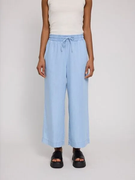 Mazine Mazine Hose Wide Leg Elastic, Light blue wash, – Produktbild 2 von 4