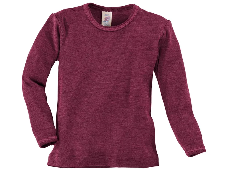 Engel natur Engel Natur Kinder Langarmshirt Unterhemd Wolle Seide orchidee Gr.128, Pink, lila, – Produktbild 1 von 2