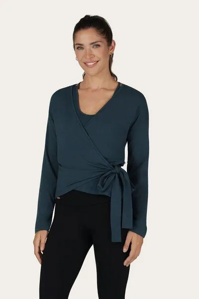 Urban Goddess Urban Goddess Aurora Yoga & Pilates Wickel-Longsleeve, Orion (blau), – Produktbild 1 von 5