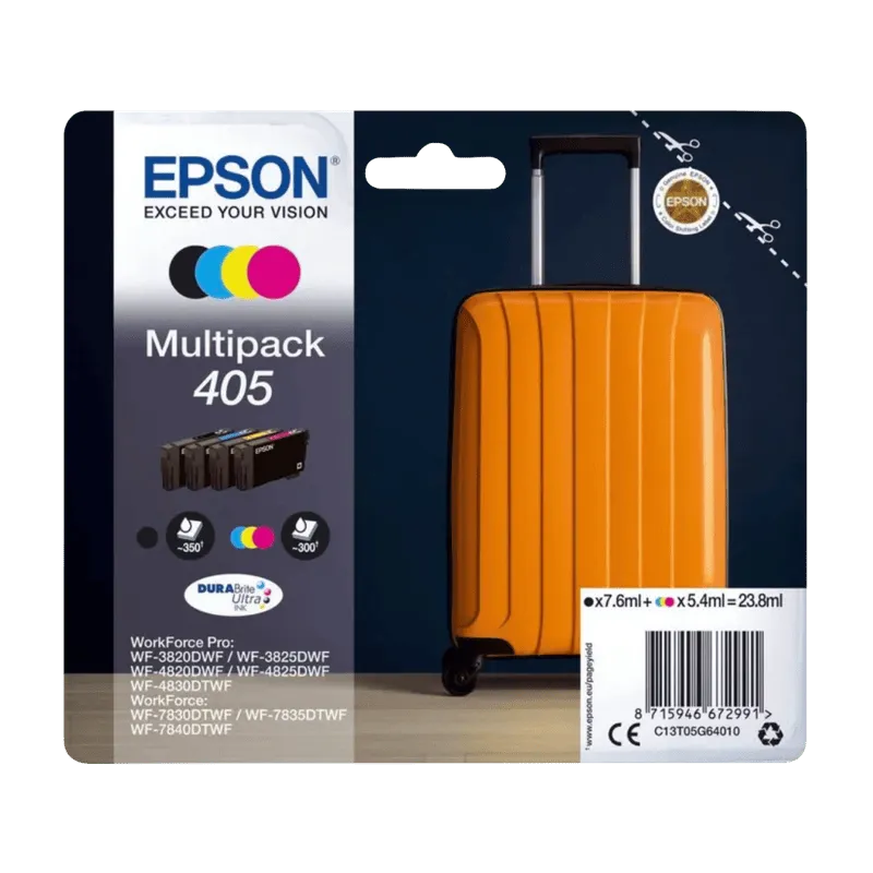 Epson Epson Tintenpatronen 405 schwarz, cyan, magenta, gelb, 4er-Set – Produktbild 2 von 3
