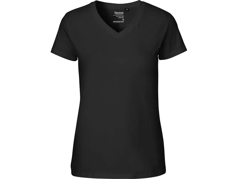 Neutral Neutral Bio-Damen-T-Shirt mit V-Ausschnitt, black, Gr. XL – Produktbild 1 von 1