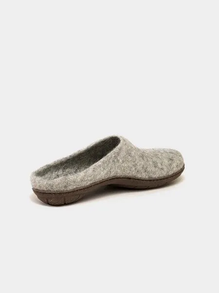 Magicfelt Magicfelt Wollfilz-Pantoffel Unisex PO-737, Grau(hellgrau), – Produktbild 4 von 4