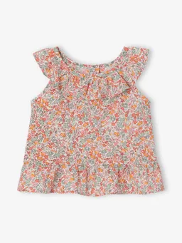 Vertbaudet Ärmellose Bluse mit Print Mädchen Baby – Produktbild 1 von 1