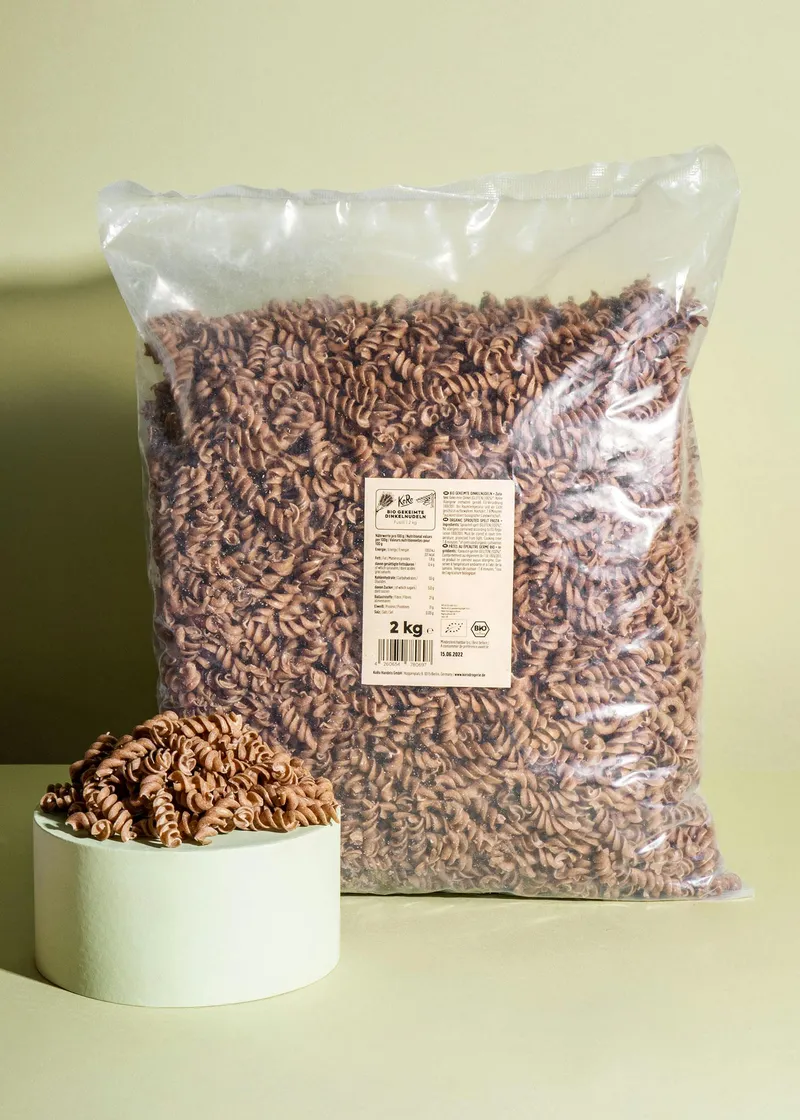 KoRo Gekeimte Bio Dinkelnudeln 2 kg – Produktbild 2 von 5