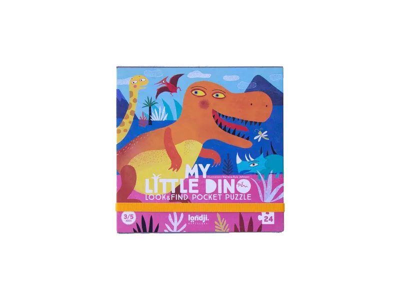 Londji Londji Pocket Puzzle my little Dino 24 Teile – Produktbild 1 von 2